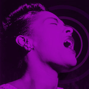 Billie billie holiday jazz music purple vector vintage