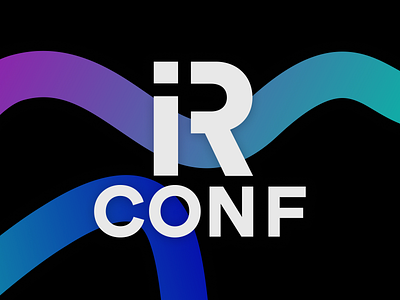 IR Conf branding gradient logo saas