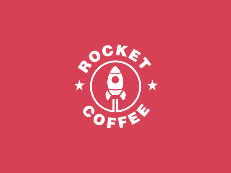 Logo of Rocket Coffee logo animation