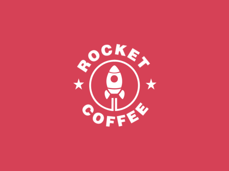 Logo of Rocket Coffee by Roma Harlinski on Dribbble