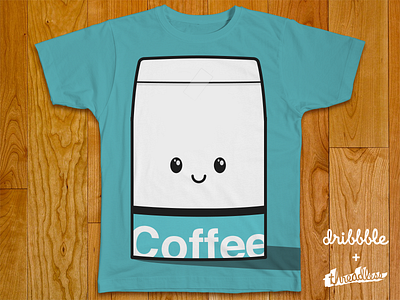 Happy Coffee Inc. awesomeness bean cartoon character clothing coffee company face happy illustration shirt threadless