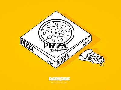 PIZZA food graphic graphic design illustration pizza yellow
