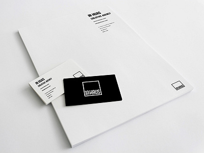 IN HAUS - STATIONERY branding business cards design agency graphic design letterhead logo design stationery