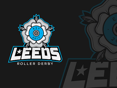 LEEDS ROLLER DERBY - ROSE LOGO branding logo roller derby rose sports tank top uniform