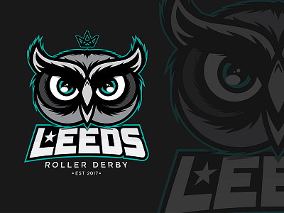 LEEDS ROLLER DERBY - OWL LOGO branding logo owl roller derby sports tank top uniform