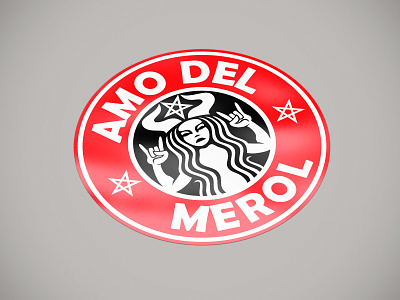 Amo del Merol Sticker amo del merol cdmx design illustration logo merol mexico music radio station radioactivo red sticker streetart vector