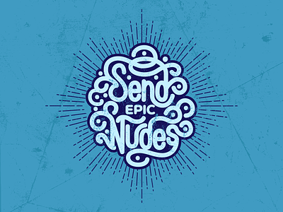 Send Epic Nudes branding calligraphy design illustration lettering logo mexico typography vector