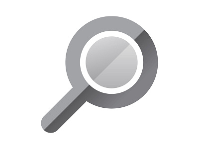 Lupe la Lupa bw flat gray icon lens lupa magnifying glass moyo vector zoom