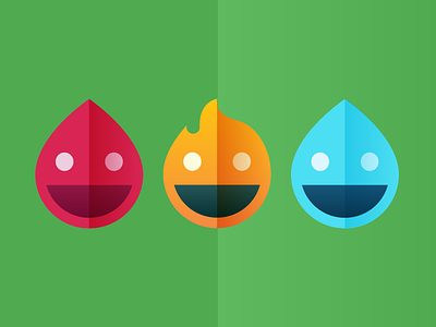 Blood, Fire et Rain blue chopo colors drop flat icon medical red smile vector yellow