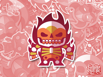 Angry Skullera angry color death dia de muertos mexico rage skull skulleras sticker sugar skull