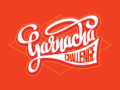 Garnachallege challenge garnacha challenge lettering logotype script type typo