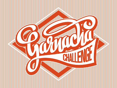 Garnachallenge challenge garnacha challenge lettering logotype script type typo