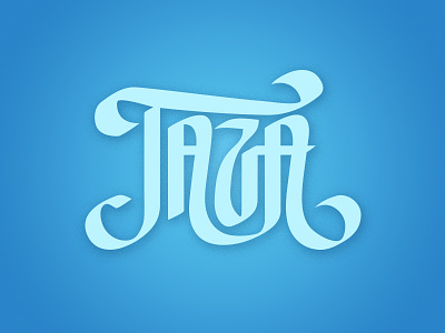 T.A.Z.A calligraphy cup desgin letra letras letter lettering logo mug t taza