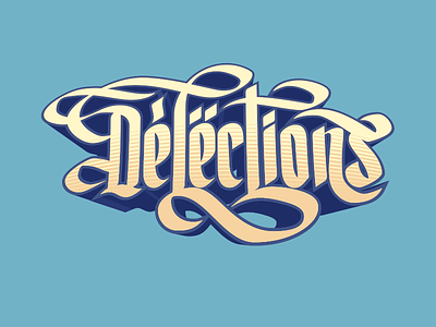 Delections Lettering blue calligraphy elections illustration lettering letters mexico rebound skull typo