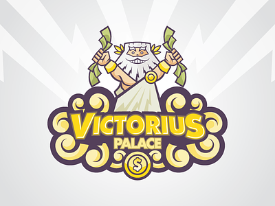 Victorius dios gambling god greek logo palace type victoria zeus