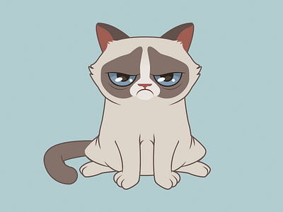 Grumpycat By Wladyslaw Fedorov On Dribbble What's come over you since friday, miss schemke? grumpycat by wladyslaw fedorov on dribbble