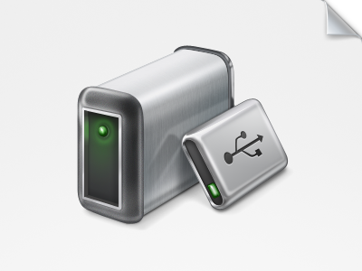 Storage devices (WIP) drive green illustration led light metal nas photoshop usb wladza