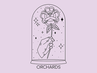 Orhards dome floral flower hand rose shirt design stars tattoo traditional tattoo