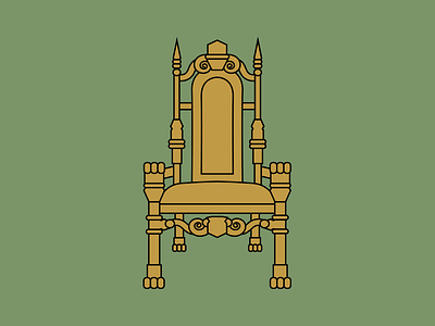 Throne furniture gold minimalism minimalist simple simplicity throne