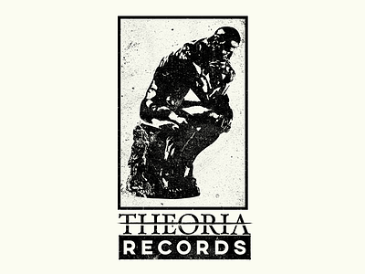 Records branding logo record sculpture