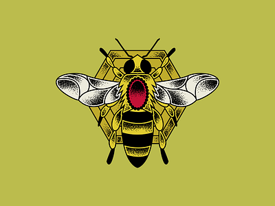 Buzzing bee bug jewel minimalist simple wasp