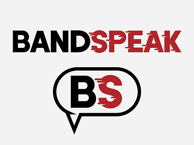 BandSpeak branding clean logo simple symbol