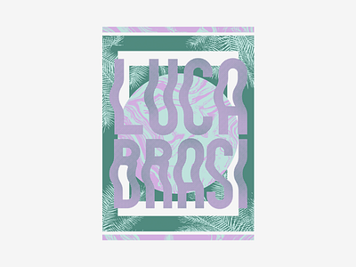 Another piece of tour merch for Luca Brasi australia beach coast floral marble merch merch design palms trippy