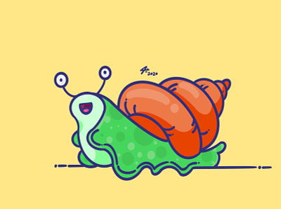 Snail logo art digitalart draw drawing illustration illustrator logo procreate sketchbook snail toon