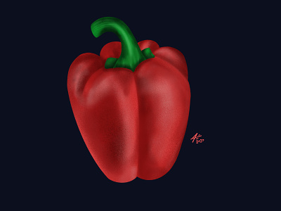 Red pepper art cartoon design digitalart draw drawing illustration logo pepper procreate sketchbook