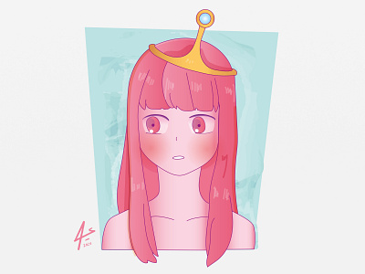 princess bubblegum adventuretime animation art cartoon conceptartist digitalart draw illustration marceline princess bubblegum procreate sketchbook wacomart