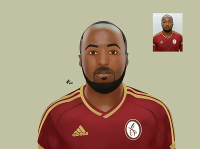 Footballer art cartoon design digitalart draw drawing illustration procreate sketchbook vector