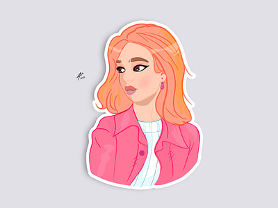 Sticker girl