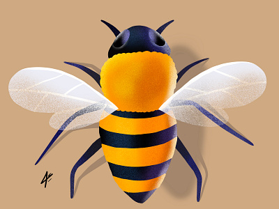 bee art bee design digital digitalart draw drawing ilustration procreate