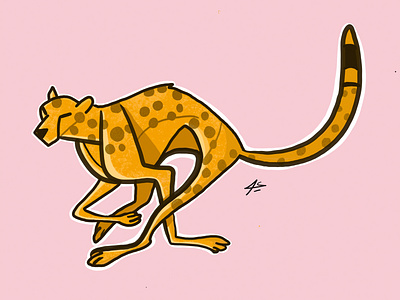 Cheetah art cartoon cheetah concept draw drawing game illustration illustrator logo procreate toon vector