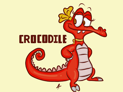 crocodile animation art cartoon character crocodile digital digitalart draw drawing game illustration illustrator logo sketch sketchbook toon vector