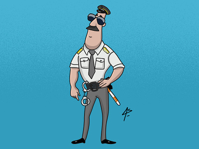 Policeman animation app art cartoon character design digital digitalart draw drawing icon illustration illustrator ilustration policeman sketchbook toon typography ux vector