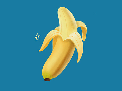 banana art banana cartoon design digitalart draw drawing illustration illustrator procreate sketchbook