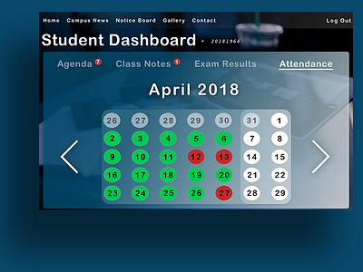 Web Student Dashboard dashboard design portal ui ux web webdesign website