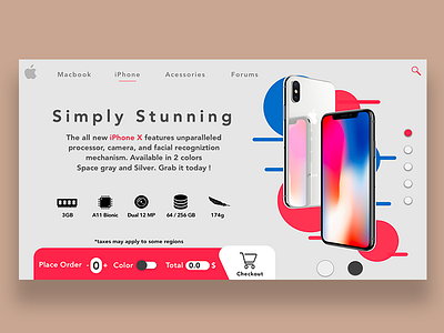 iPhone X ordering portal apple commerce design ecommerce iphone iphones minimal portal purchase shopping web