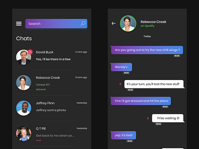 RealChat - Chatting App Concept app chat chat app clean concept concepts design minimal ui uiux ux