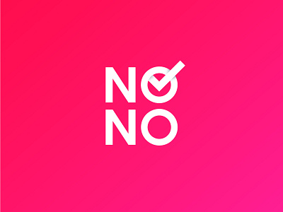 No-No App Logo app app logo brand brand design brand identity branding list logo logodesign task todo