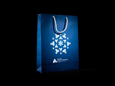 Winter Corporate Bag bag blue christmas corporate identity ny snowflake winter