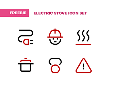 Electric Stove Free Icon Set