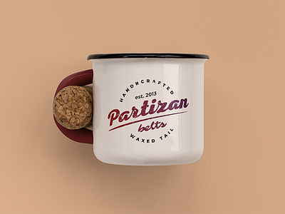 Partizan Redesign logo logotype mockup mug redesign