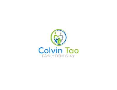 Colvin Tao Family Dentistry branding creative design dental family flat logo typography