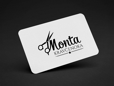 Monta Kravčenoka branding creative design flat hairstyle logodesign minimal typography