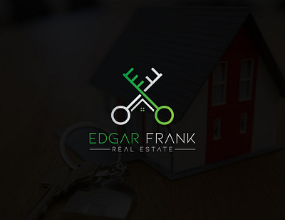 EDGAR FRANK branding creative design icon latter logo logodesign minimal real estate vector