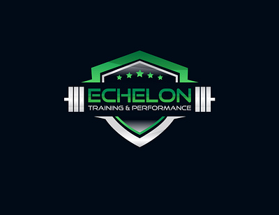 Echelon creative design fitness icon logo minimal typography