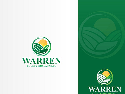 Warren County Pro Lawn LLC creative design design icon lawn logodesign