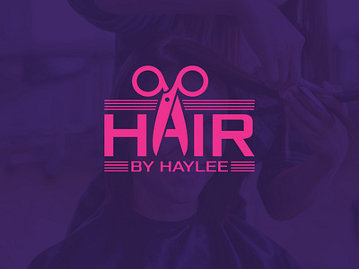 Hair by Haylee branding creative design design graphic design hair icon latter logo logo logodesign minimal wordmark